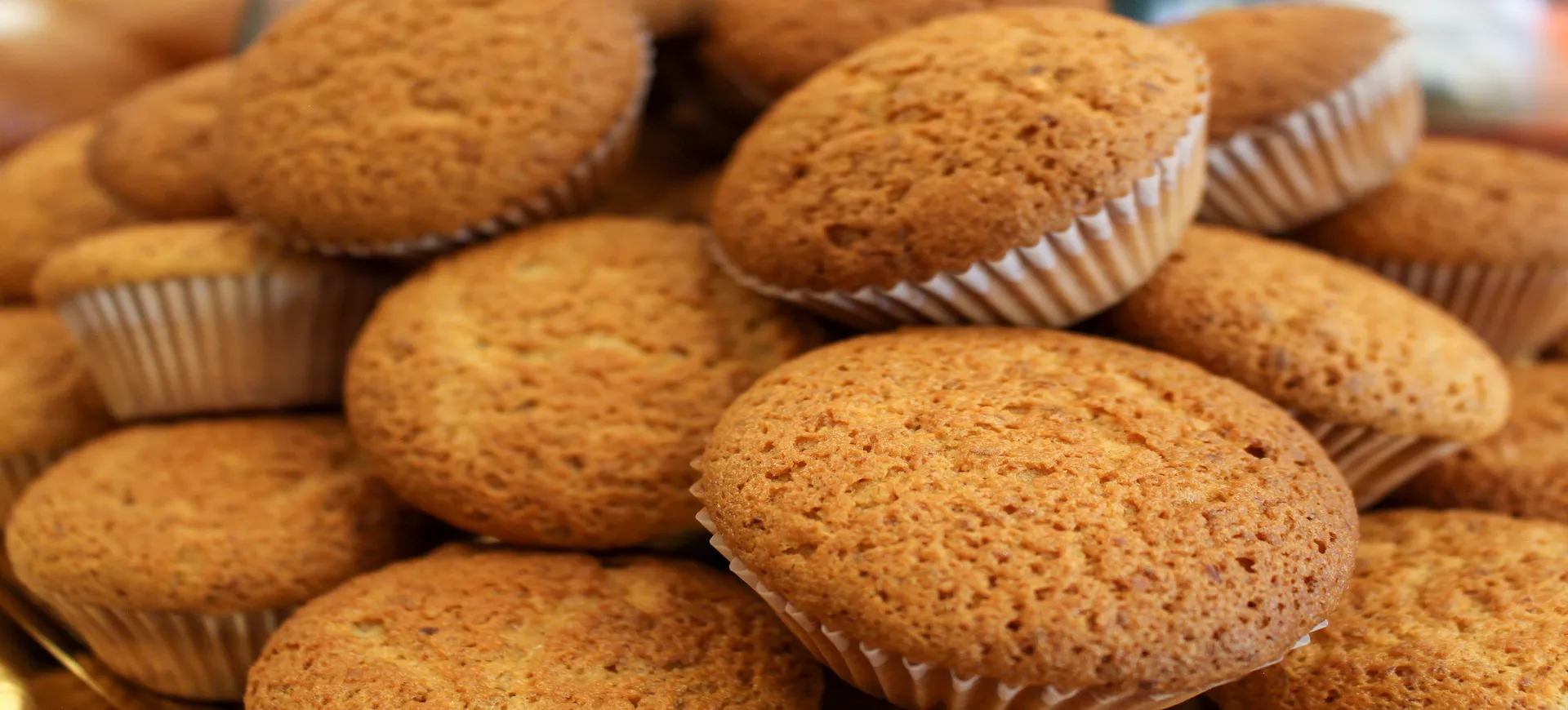 Artisan almond muffins